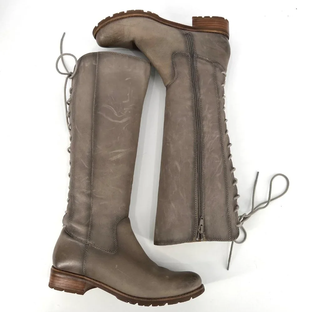 Sofft Women's Lace Up Boots - Taupe - Picture 2 of 11